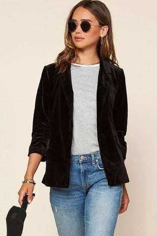 Black Velvet Blazer