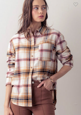 Boyfriend Flannel {Saffron}