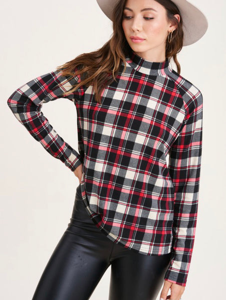 Checked Layering Tee {3 Colors}